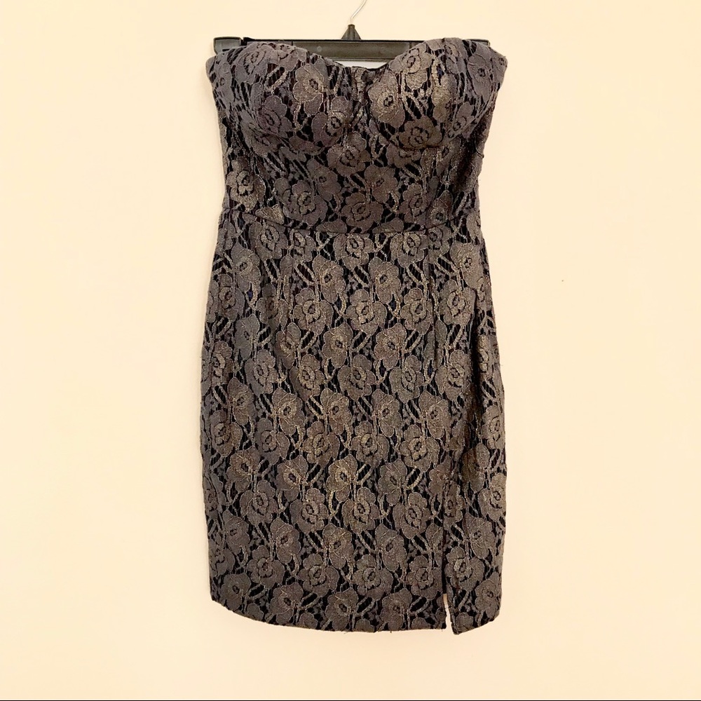 Aryn K Strapless Mini Cocktail Dress, XS